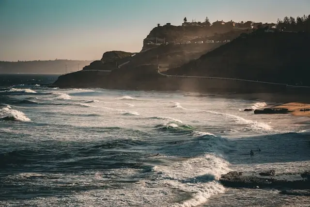 Newcastle NSW coastline at sunset — Candor Studios, local web design and branding partner.