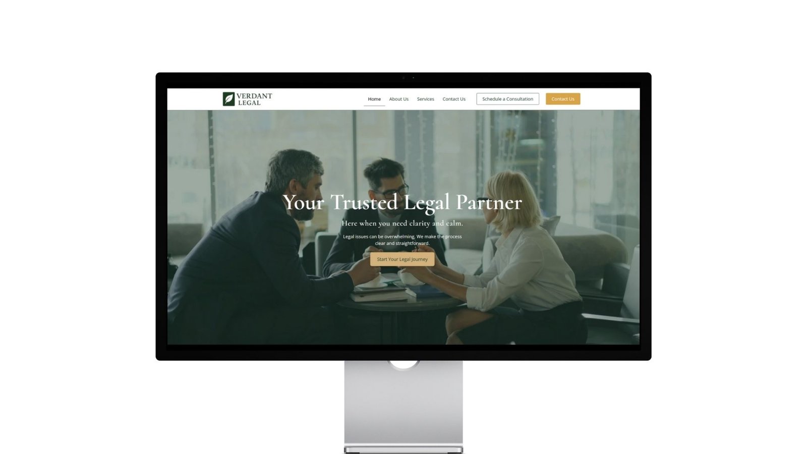 newcastle legal firm website design mock up